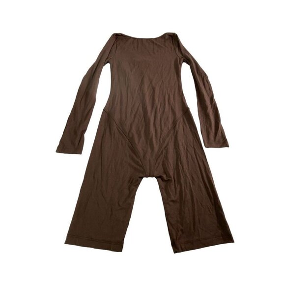 GEEL Ghauri One Piece Romper Bike Shorts Long Sleeves Soft Base NWT Brown M 28-2 - Picture 3 of 13